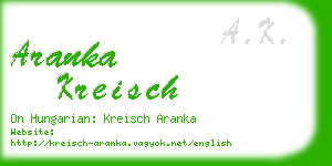 aranka kreisch business card